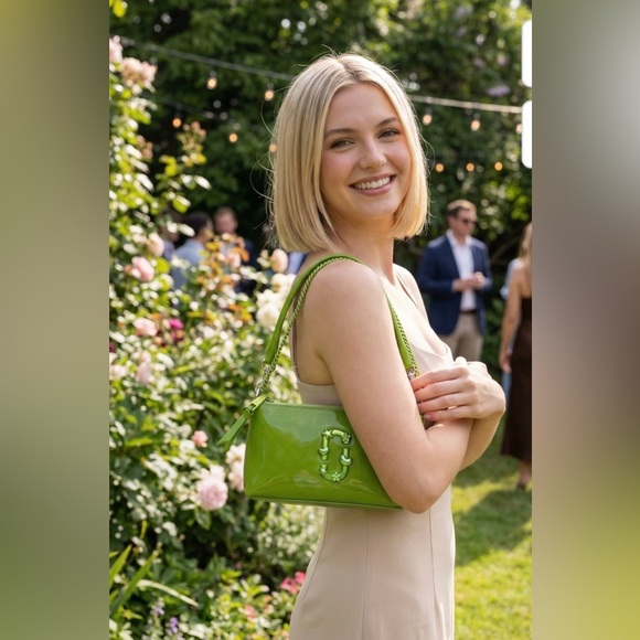 Marc Jacobs Glossy Green Crossbody/Shoulder Bag |NWOT | Rare | $445 Retail 💚 - Picture 3 of 14